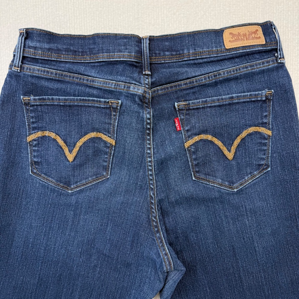 Y2K Levi's Perfectly Slimming 512 Straight Leg MD Wash Womens 12 Normcore Preppy